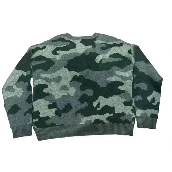 Lucky Brand Wool Blend Camo Sweater NWT Medium - Picture 2 of 5